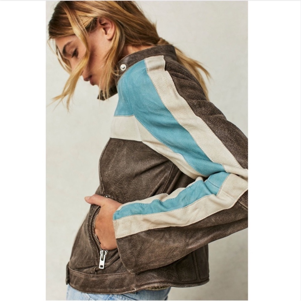 Free People We The Free Fast Lane Moto Jacket - Picture 4 of 16